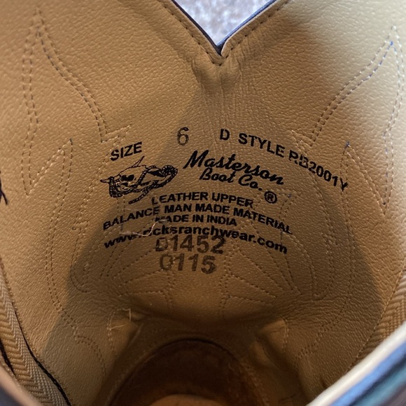 Masterson Boot Company Leather Boots Black Size 6 D - Picture 5 of 6